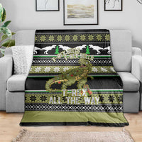Christmas T Rex Tree Blanket Xmas Holiday Patterns - Wonder Print Shop