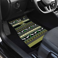 Christmas T Rex Tree Car Mats Xmas Holiday Patterns - Wonder Print Shop