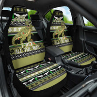 Christmas T Rex Tree Car Seat Cover Xmas Holiday Patterns - Wonder Print Shop