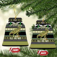 Christmas T Rex Tree Ceramic Ornament Xmas Holiday Patterns - Wonder Print Shop