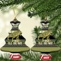 Christmas T Rex Tree Ceramic Ornament Xmas Holiday Patterns - Wonder Print Shop