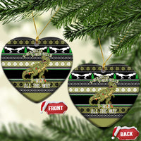 Christmas T Rex Tree Ceramic Ornament Xmas Holiday Patterns - Wonder Print Shop