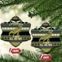 Christmas T Rex Tree Ceramic Ornament Xmas Holiday Patterns - Wonder Print Shop