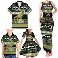 Christmas T Rex Tree Family Matching Tank Maxi Dress and Hawaiian Shirt Xmas Holiday Patterns - Wonder Print Shop
