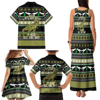 Christmas T Rex Tree Family Matching Tank Maxi Dress and Hawaiian Shirt Xmas Holiday Patterns - Wonder Print Shop