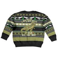 Christmas T Rex Tree Kid Ugly Christmas Sweater Xmas Holiday Patterns - Wonder Print Shop
