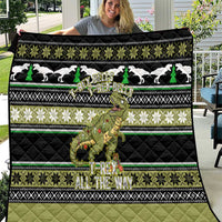 Christmas T Rex Tree Quilt Xmas Holiday Patterns - Wonder Print Shop