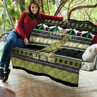 Christmas T Rex Tree Quilt Xmas Holiday Patterns - Wonder Print Shop