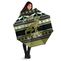 Christmas T Rex Tree Umbrella Xmas Holiday Patterns - Wonder Print Shop