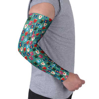 Christmas Teapot Group Arm Sleeves Xmas Holiday Patterns - Wonder Print Shop