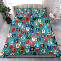Christmas Teapot Group Bedding Set Xmas Holiday Patterns - Wonder Print Shop