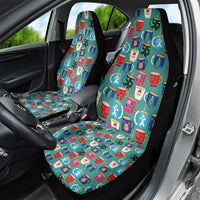 Christmas Teapot Group Car Seat Cover Xmas Holiday Patterns - Wonder Print Shop