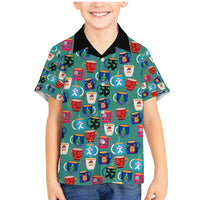 Christmas Teapot Group Family Matching Mermaid Dress and Hawaiian Shirt Xmas Holiday Patterns - Wonder Print Shop