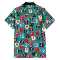 Christmas Teapot Group Family Matching Short Sleeve Bodycon Dress and Hawaiian Shirt Xmas Holiday Patterns - Wonder Print Shop