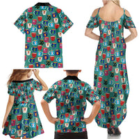 Christmas Teapot Group Family Matching Summer Maxi Dress and Hawaiian Shirt Xmas Holiday Patterns - Wonder Print Shop