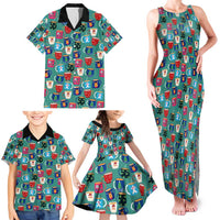 Christmas Teapot Group Family Matching Tank Maxi Dress and Hawaiian Shirt Xmas Holiday Patterns - Wonder Print Shop
