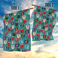 Christmas Teapot Group Garden Flag Xmas Holiday Patterns - Wonder Print Shop