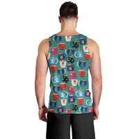 Christmas Teapot Group Men Tank Top Xmas Holiday Patterns - Wonder Print Shop