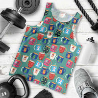 Christmas Teapot Group Men Tank Top Xmas Holiday Patterns - Wonder Print Shop