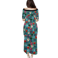 Christmas Teapot Group Puletasi Xmas Holiday Patterns - Wonder Print Shop