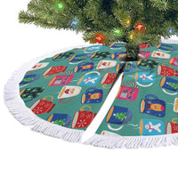 Christmas Teapot Group Tree Skirt Xmas Holiday Patterns - Wonder Print Shop