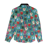 Christmas Teapot Group Women Casual Shirt Xmas Holiday Patterns - Wonder Print Shop