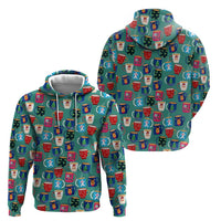 Christmas Teapot Group Zip Hoodie Xmas Holiday Patterns - Wonder Print Shop