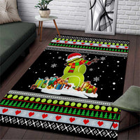 Christmas Tennis Snowman Area Rug Xmas Holiday Patterns - Wonder Print Shop
