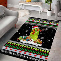 Christmas Tennis Snowman Area Rug Xmas Holiday Patterns - Wonder Print Shop