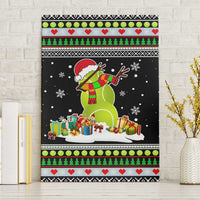 Christmas Tennis Snowman Canvas Wall Art Xmas Holiday Patterns - Wonder Print Shop