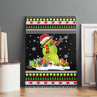 Christmas Tennis Snowman Canvas Wall Art Xmas Holiday Patterns - Wonder Print Shop