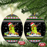 Christmas Tennis Snowman Ceramic Ornament Xmas Holiday Patterns - Wonder Print Shop