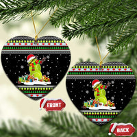 Christmas Tennis Snowman Ceramic Ornament Xmas Holiday Patterns - Wonder Print Shop