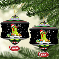 Christmas Tennis Snowman Ceramic Ornament Xmas Holiday Patterns - Wonder Print Shop