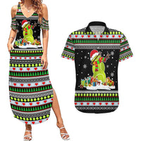Christmas Tennis Snowman Couples Matching Summer Maxi Dress and Hawaiian Shirt Xmas Holiday Patterns - Wonder Print Shop