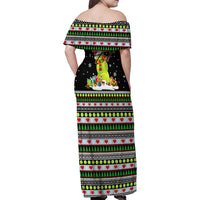 Christmas Tennis Snowman Family Matching Off Shoulder Maxi Dress and Hawaiian Shirt Xmas Holiday Patterns - Wonder Print Shop