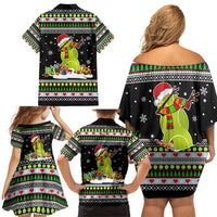 Christmas Tennis Snowman Family Matching Off Shoulder Short Dress and Hawaiian Shirt Xmas Holiday Patterns - Wonder Print Shop