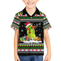 Christmas Tennis Snowman Family Matching Summer Maxi Dress and Hawaiian Shirt Xmas Holiday Patterns - Wonder Print Shop