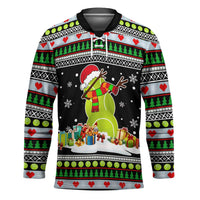 Christmas Tennis Snowman Hockey Jersey Xmas Holiday Patterns - Wonder Print Shop