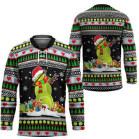 Christmas Tennis Snowman Hockey Jersey Xmas Holiday Patterns - Wonder Print Shop