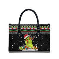 Christmas Tennis Snowman Leather Bag Xmas Holiday Patterns - Wonder Print Shop