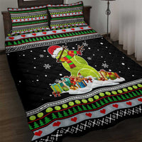 Christmas Tennis Snowman Quilt Bed Set Xmas Holiday Patterns - Wonder Print Shop