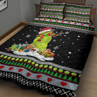 Christmas Tennis Snowman Quilt Bed Set Xmas Holiday Patterns - Wonder Print Shop