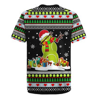 Christmas Tennis Snowman Rugby Jersey Xmas Holiday Patterns - Wonder Print Shop
