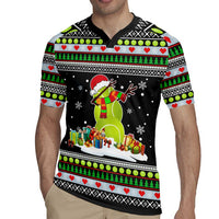 Christmas Tennis Snowman Rugby Jersey Xmas Holiday Patterns - Wonder Print Shop