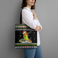 Christmas Tennis Snowman Tote Bag Xmas Holiday Patterns - Wonder Print Shop