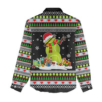 Christmas Tennis Snowman Women Casual Shirt Xmas Holiday Patterns - Wonder Print Shop