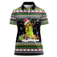 Christmas Tennis Snowman Women Polo Shirt Xmas Holiday Patterns - Wonder Print Shop