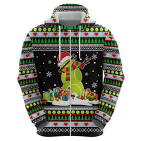 Christmas Tennis Snowman Zip Hoodie Xmas Holiday Patterns - Wonder Print Shop