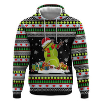 Christmas Tennis Snowman Zip Hoodie Xmas Holiday Patterns - Wonder Print Shop